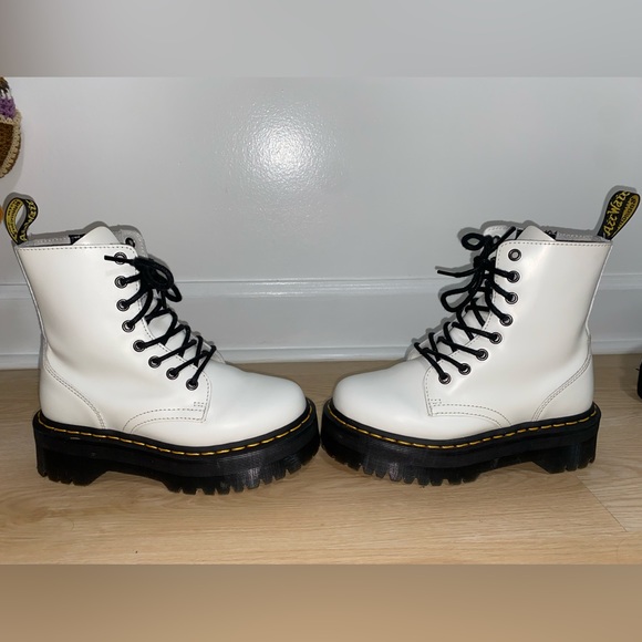 Dr. Martens Jadon Platform Boot - White Size 5 - Picture 8 of 8